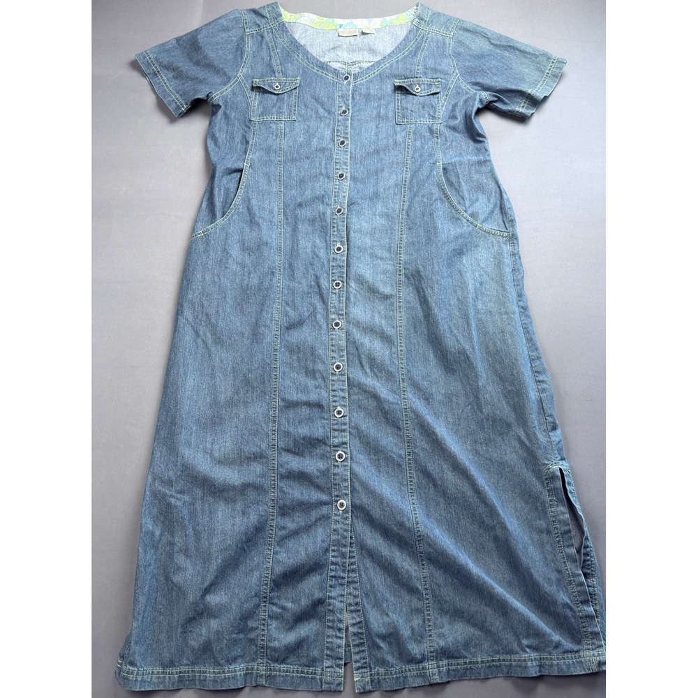 Erika Blue Denim Maxi Dress - Picture 3 of 5